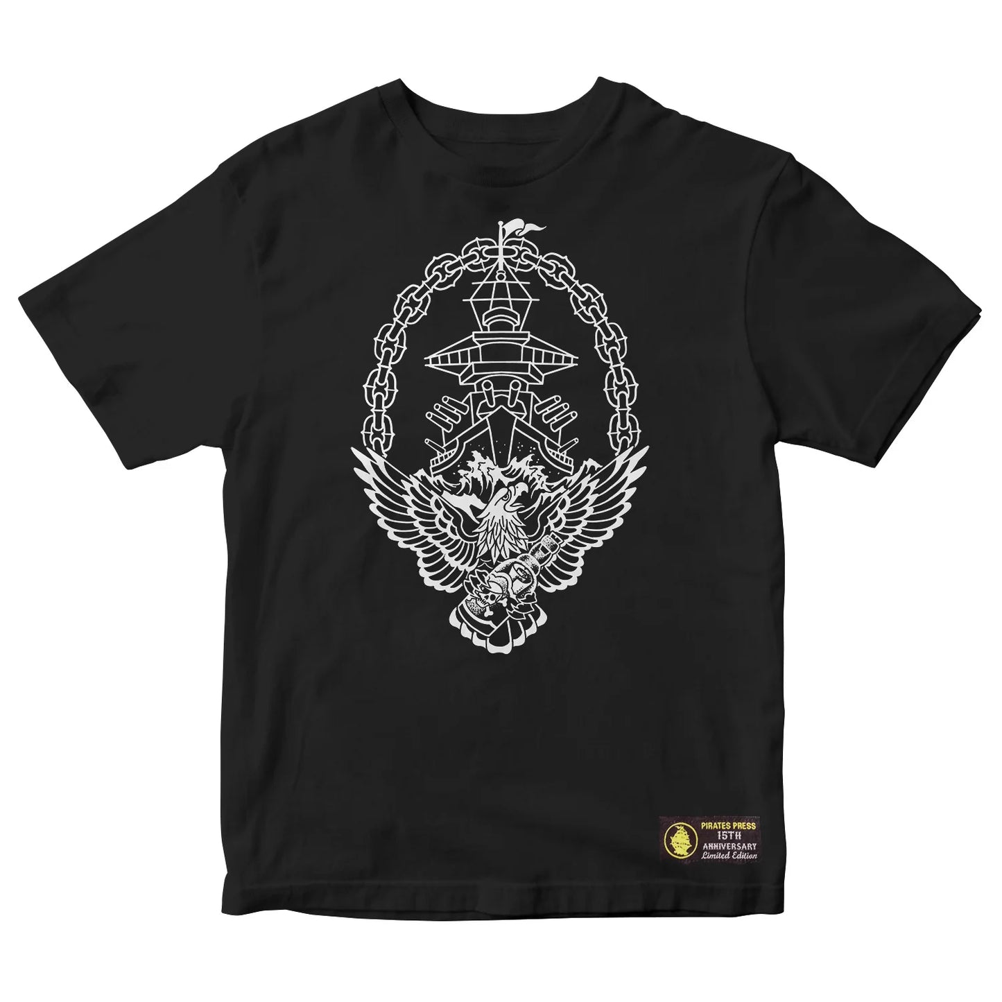 Pirates Press 15th Anniversary - Phil Geck - Black - T-Shirt