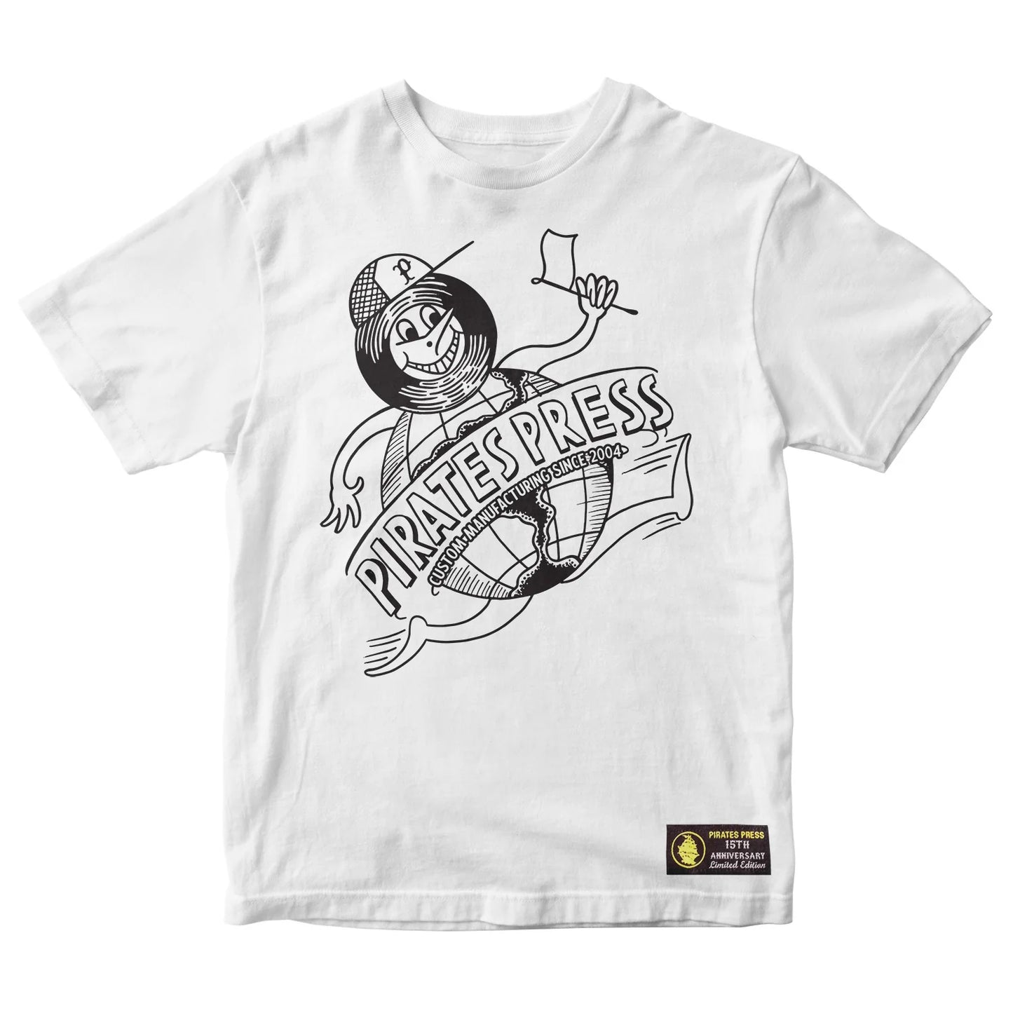 Pirates Press 15th Anniversary - Nate Infelder - White - T-Shirt