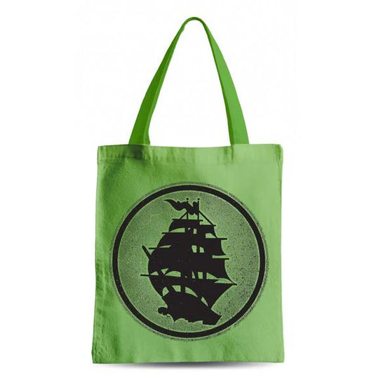Pirates Press - Circle Logo - Tote Bag - Lime